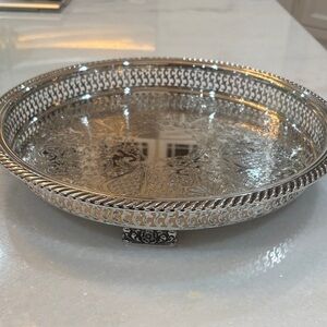 Elegant Silver Round Tray